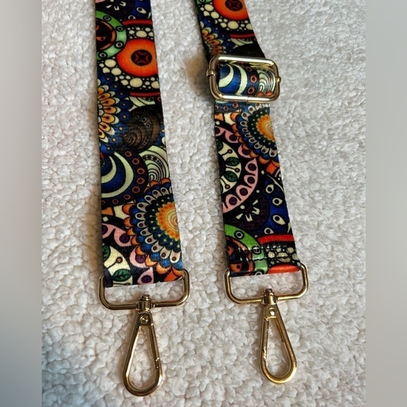 Crossbody Strap Accessory Multicolored Teal Blue Peach White Burgundy NEW - Picture 2 of 8